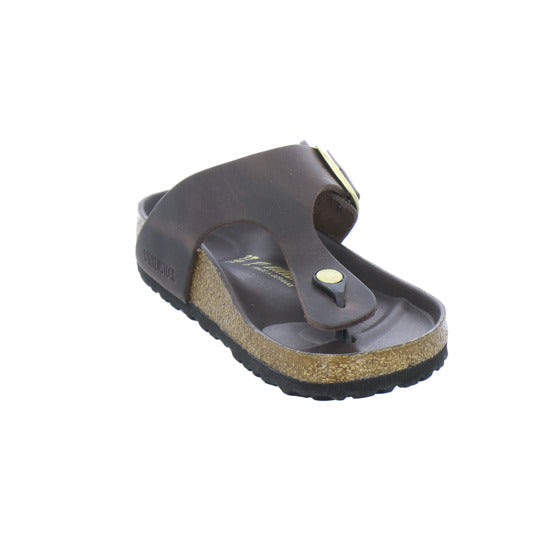 Birkenstock Pantoletten Damen Gizeh Big Buckle Dunkelbraun