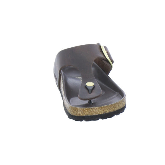 Birkenstock Pantoletten Damen Gizeh Big Buckle Dunkelbraun