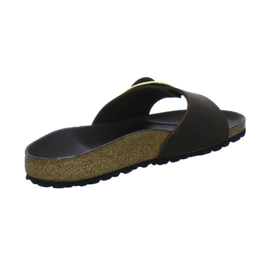 Birkenstock Pantoletten Damen Madrid Big Buckle Dunkelbraun