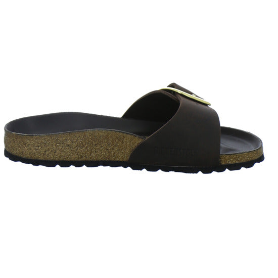 Birkenstock Pantoletten Damen Madrid Big Buckle Dunkelbraun