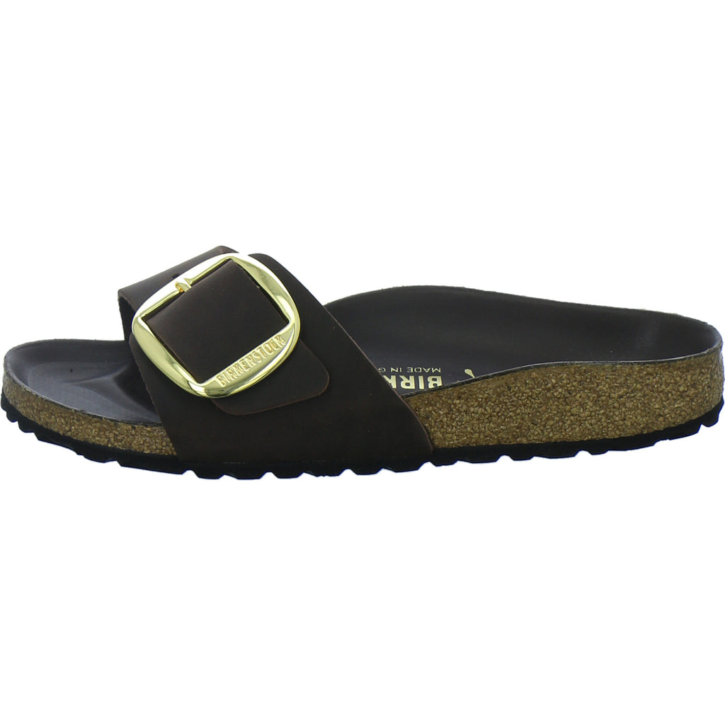 Birkenstock Pantoletten Damen Madrid Big Buckle Dunkelbraun