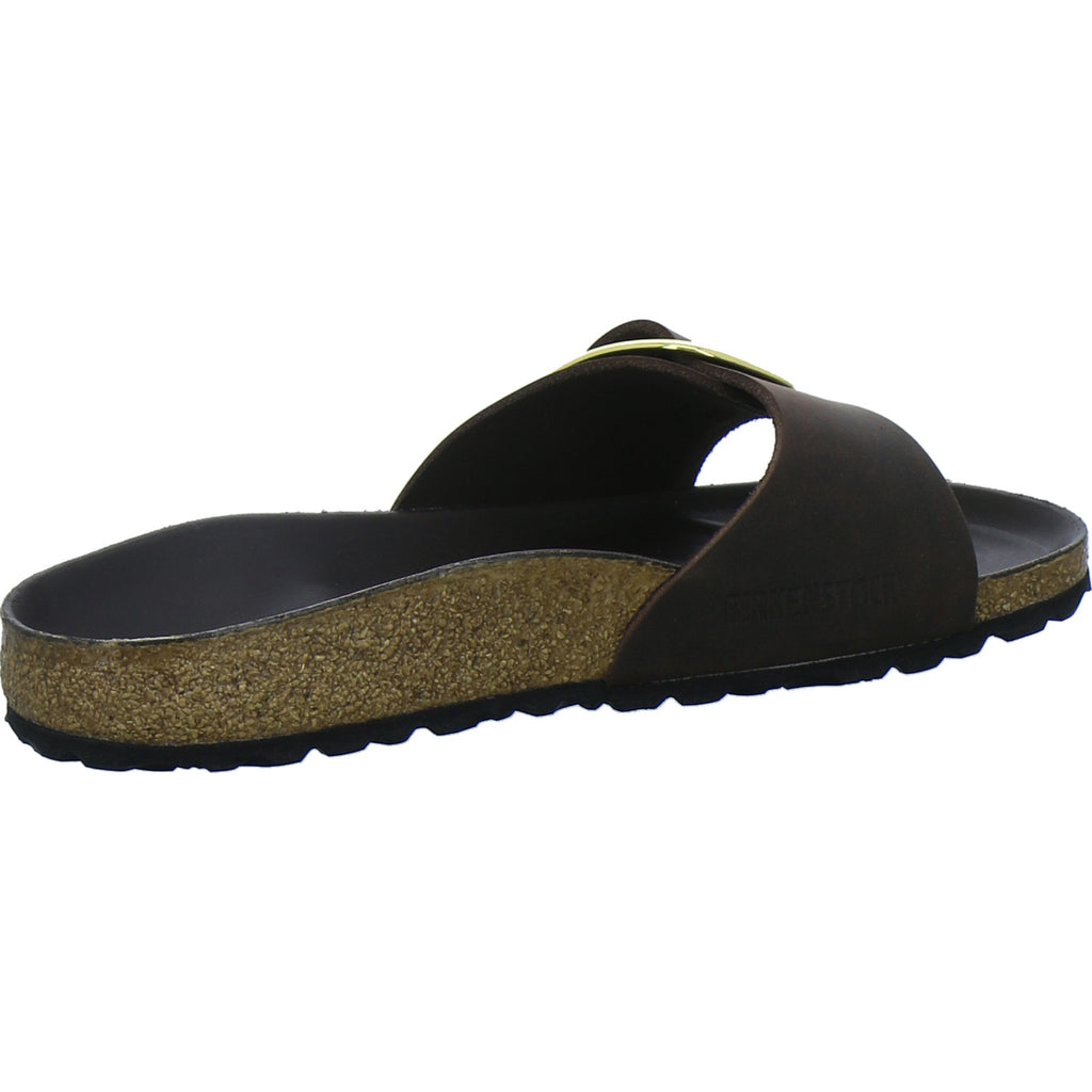 Birkenstock Pantoletten Damen Madrid Big Buckle Dunkelbraun