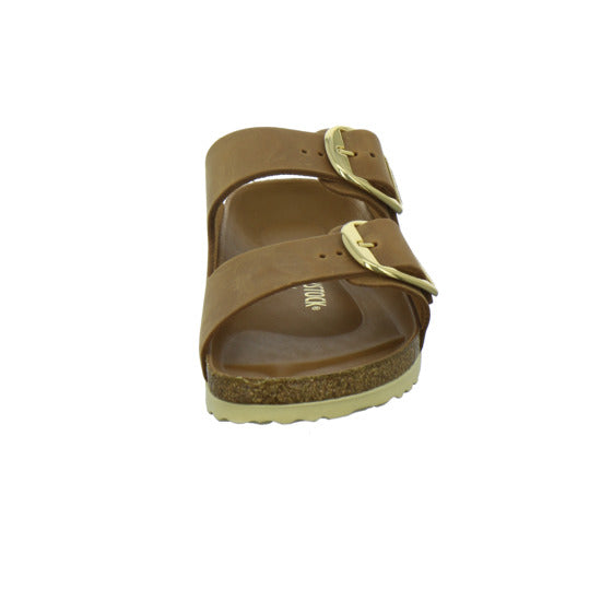 Birkenstock Arizona BB Pantoletten Mittelbraun - 360° Ansicht