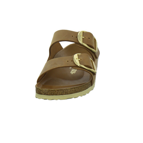Birkenstock Arizona BB Pantoletten Mittelbraun - 360° Ansicht
