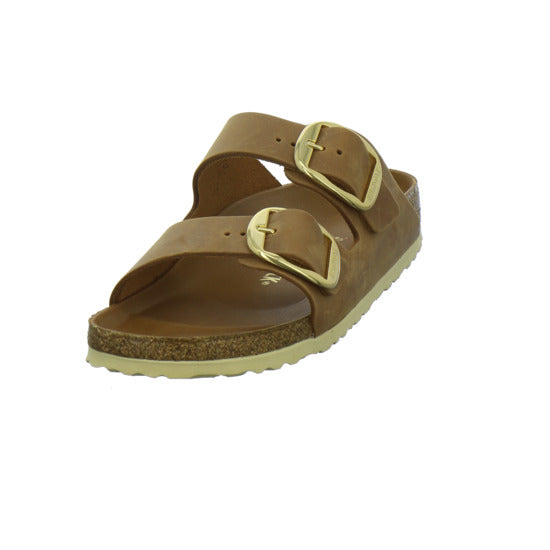 Birkenstock Arizona BB Pantoletten Mittelbraun - 360° Ansicht