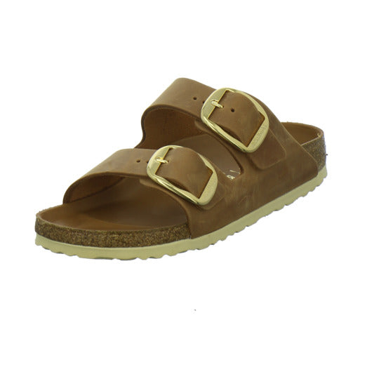 Birkenstock Arizona BB Pantoletten Mittelbraun - 360° Ansicht