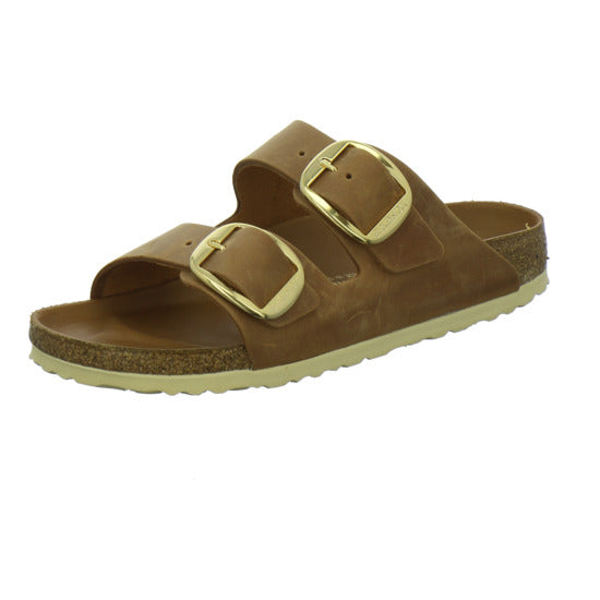 Birkenstock Arizona BB Pantoletten Mittelbraun - 360° Ansicht