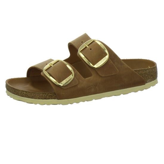 Birkenstock Arizona BB Pantoletten Mittelbraun - 360° Ansicht