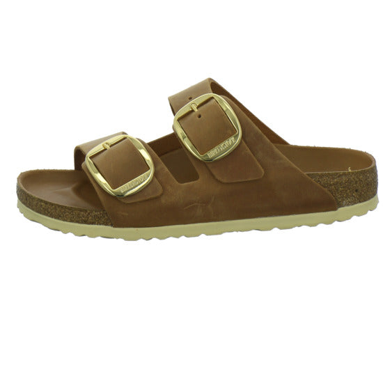 Birkenstock Arizona BB Pantoletten Mittelbraun - 360° Ansicht