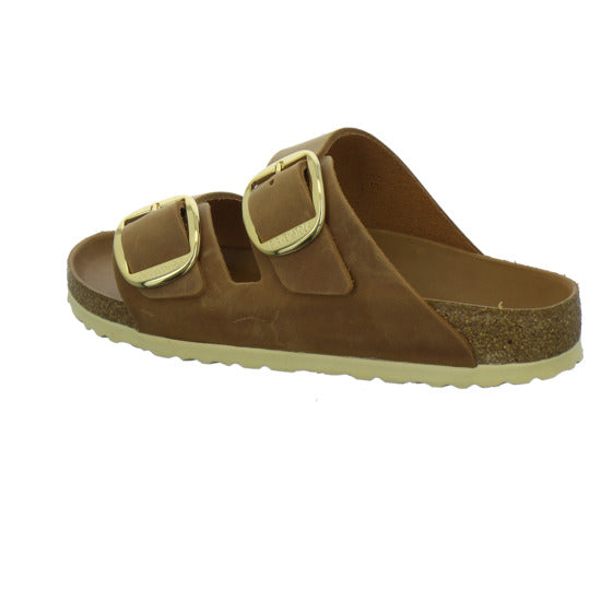 Birkenstock Arizona BB Pantoletten Mittelbraun - 360° Ansicht