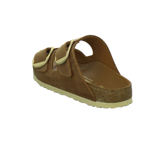 Birkenstock Arizona BB Pantoletten Mittelbraun - 360° Ansicht