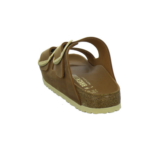 Birkenstock Arizona BB Pantoletten Mittelbraun - 360° Ansicht