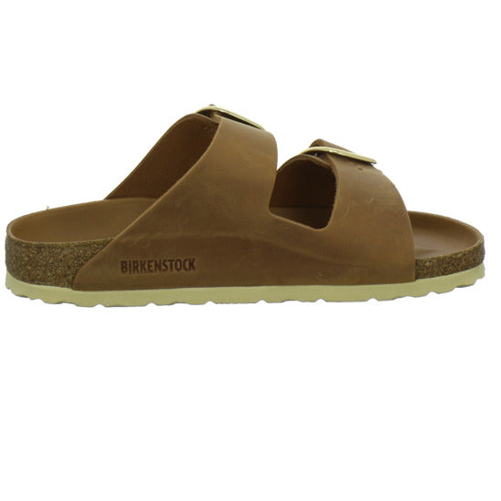 Birkenstock Arizona BB Pantoletten Mittelbraun - 360° Ansicht