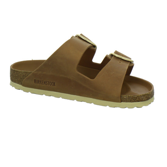 Birkenstock Arizona BB Pantoletten Mittelbraun - 360° Ansicht