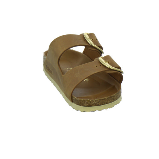 Birkenstock Arizona BB Pantoletten Mittelbraun - 360° Ansicht