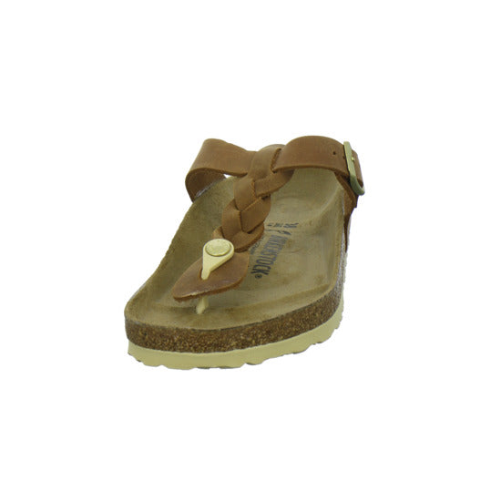 Birkenstock Gizeh Pantoletten Mittelbraun - 360° Ansicht