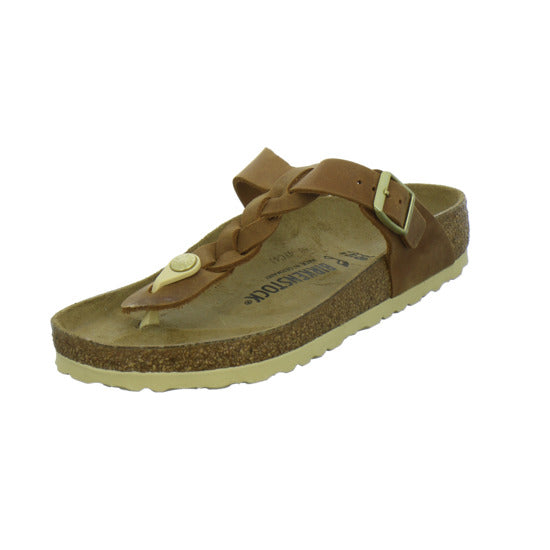 Birkenstock Gizeh Pantoletten Mittelbraun - 360° Ansicht