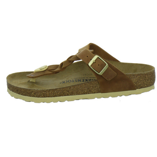 Birkenstock Gizeh Pantoletten Mittelbraun - 360° Ansicht