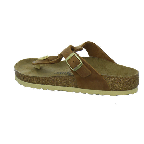 Birkenstock Gizeh Pantoletten Mittelbraun - 360° Ansicht