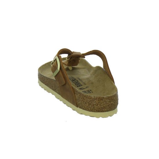 Birkenstock Gizeh Pantoletten Mittelbraun - 360° Ansicht