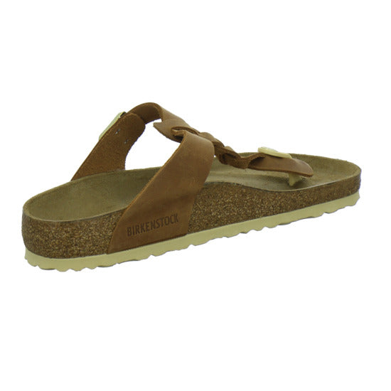 Birkenstock Gizeh Pantoletten Mittelbraun - 360° Ansicht