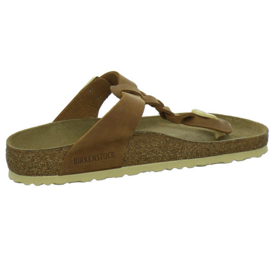Birkenstock Gizeh Pantoletten Mittelbraun - 360° Ansicht