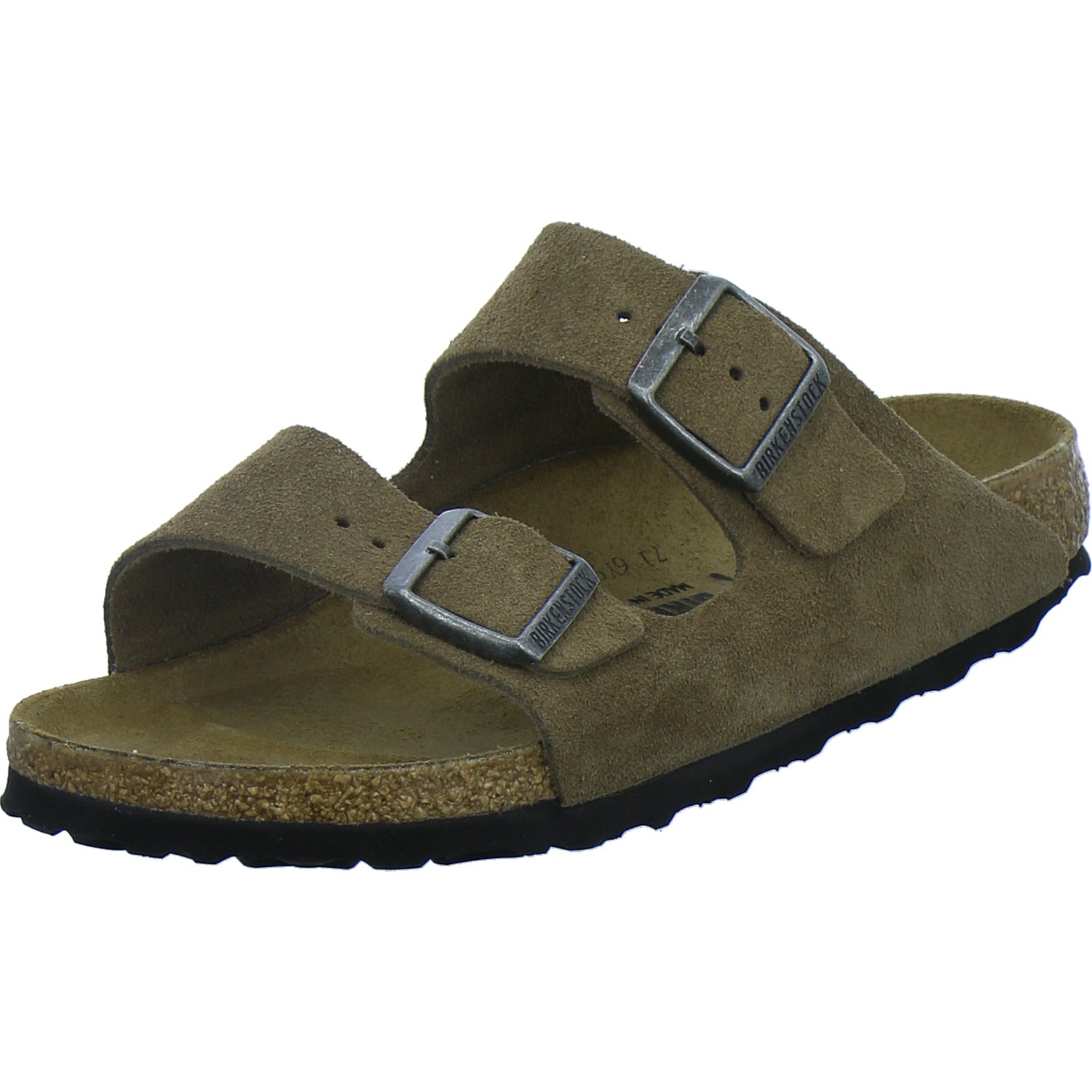 Birkenstock Pantoletten Damen Arizona Velour Hellbraun