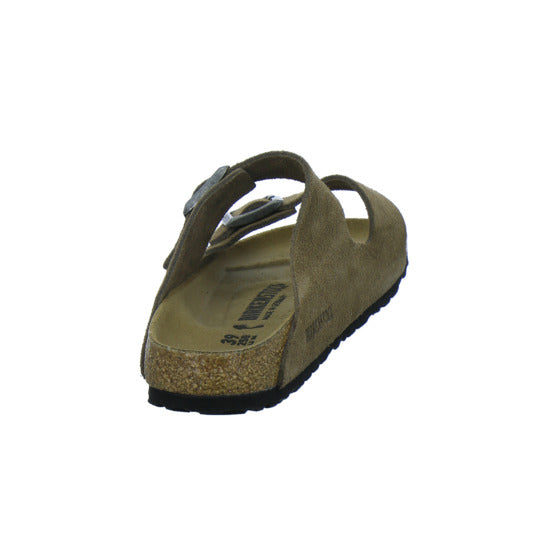 Birkenstock Pantoletten Damen Arizona Velour Hellbraun