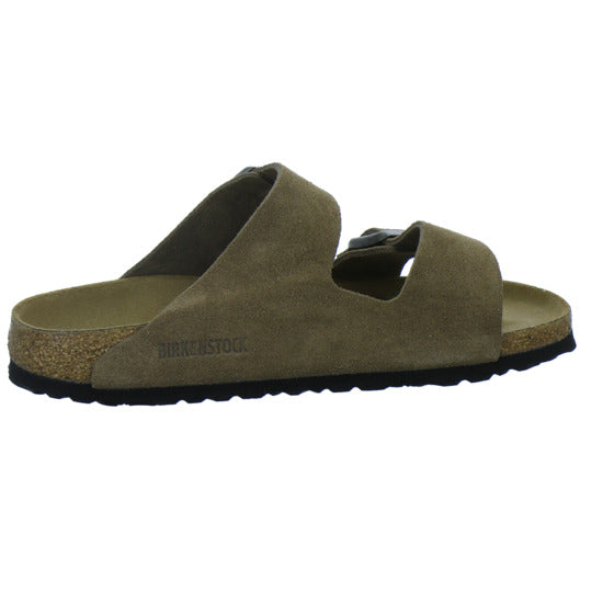Birkenstock Pantoletten Damen Arizona Velour Hellbraun