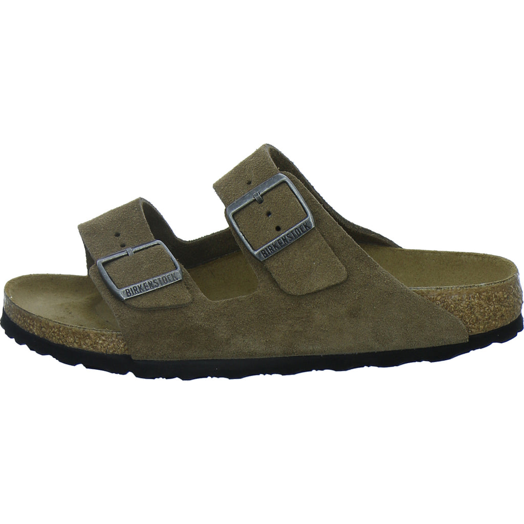 Birkenstock Pantoletten Damen Arizona Velour Hellbraun