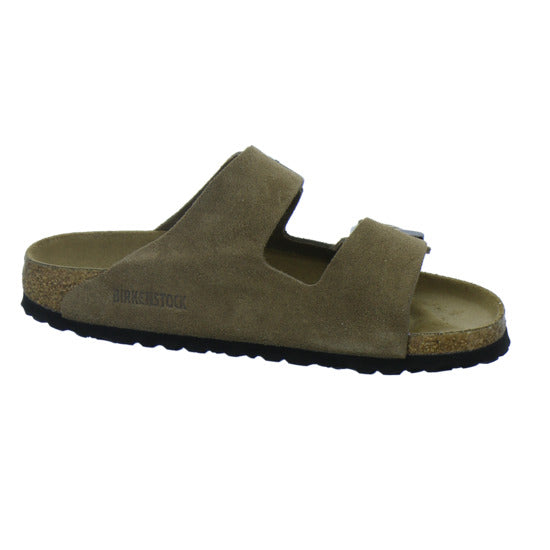 Birkenstock Pantoletten Damen Arizona Velour Hellbraun