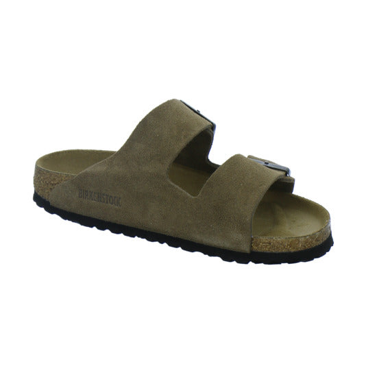 Birkenstock Pantoletten Damen Arizona Velour Hellbraun