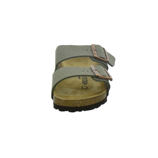 Birkenstock Arizona Pantoletten taupe - 360° Ansicht
