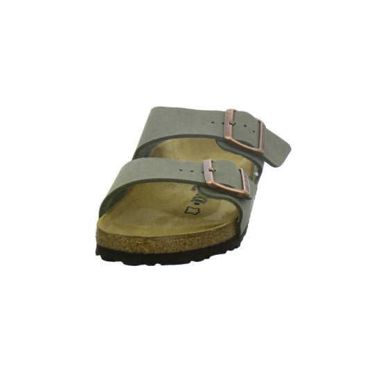 Birkenstock Arizona Pantoletten taupe - 360° Ansicht