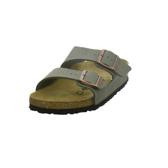 Birkenstock Arizona Pantoletten taupe - 360° Ansicht