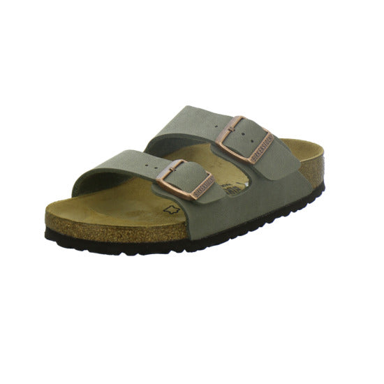 Birkenstock Arizona Pantoletten taupe - 360° Ansicht