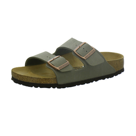 Birkenstock Arizona Pantoletten taupe - 360° Ansicht