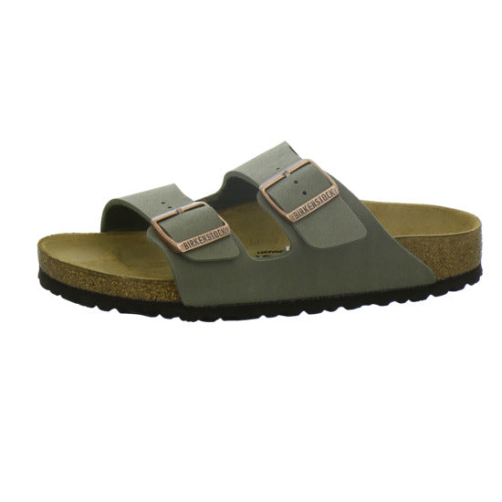 Birkenstock Arizona Pantoletten taupe - 360° Ansicht