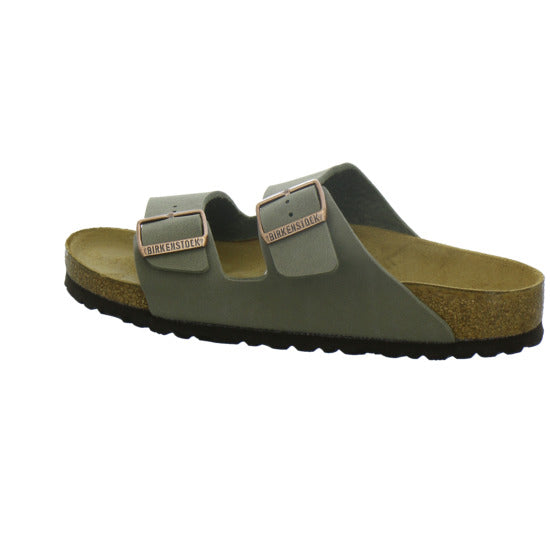 Birkenstock Arizona Pantoletten taupe - 360° Ansicht