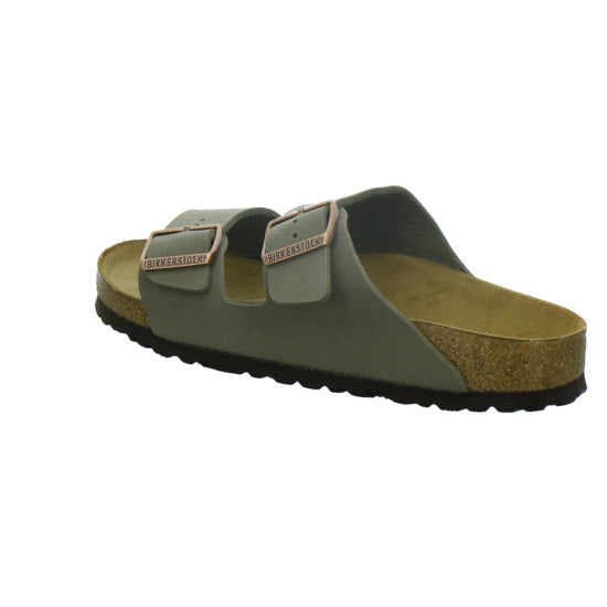 Birkenstock Arizona Pantoletten taupe - 360° Ansicht
