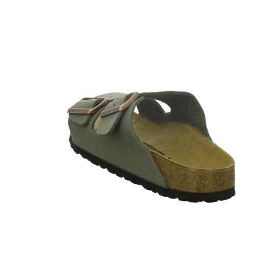Birkenstock Arizona Pantoletten taupe - 360° Ansicht