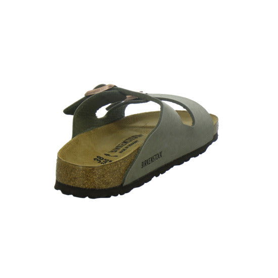 Birkenstock Arizona Pantoletten taupe - 360° Ansicht