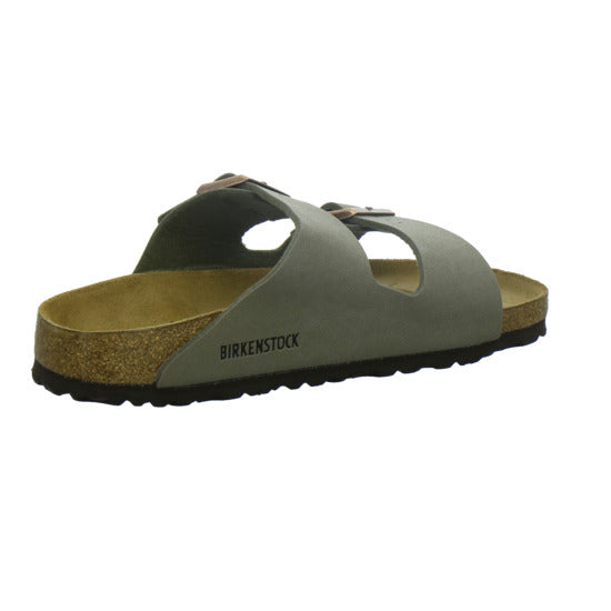 Birkenstock Arizona Pantoletten taupe - 360° Ansicht