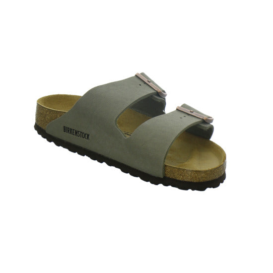 Birkenstock Arizona Pantoletten taupe - 360° Ansicht