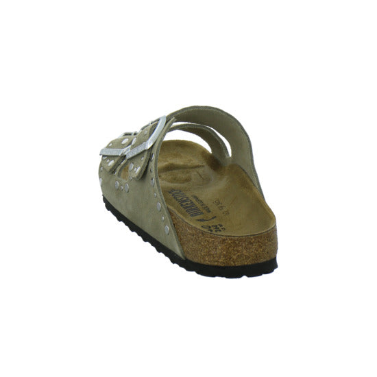 Birkenstock Arizona Rivet Pantoletten taupe - 360° Ansicht