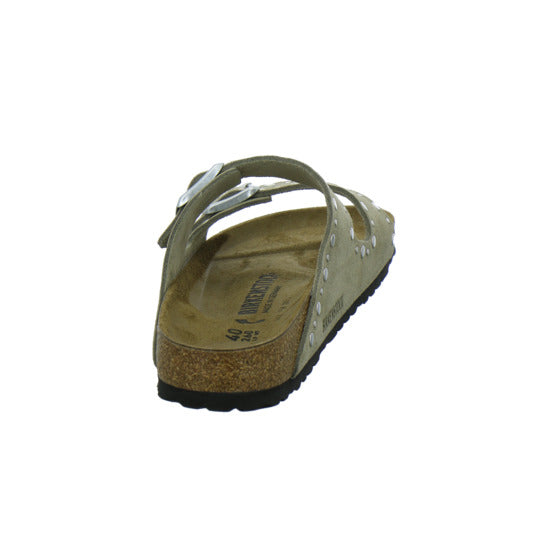Birkenstock Arizona Rivet Pantoletten taupe - 360° Ansicht