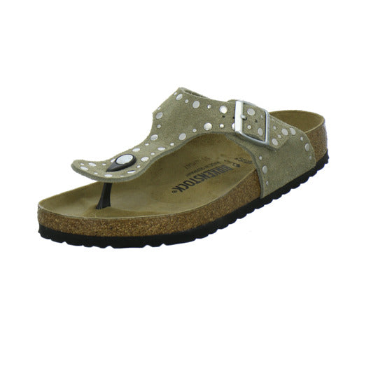 Birkenstock Gizeh Rivet Pantoletten taupe