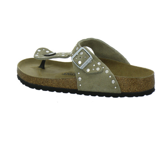 Birkenstock Gizeh Rivet Pantoletten taupe