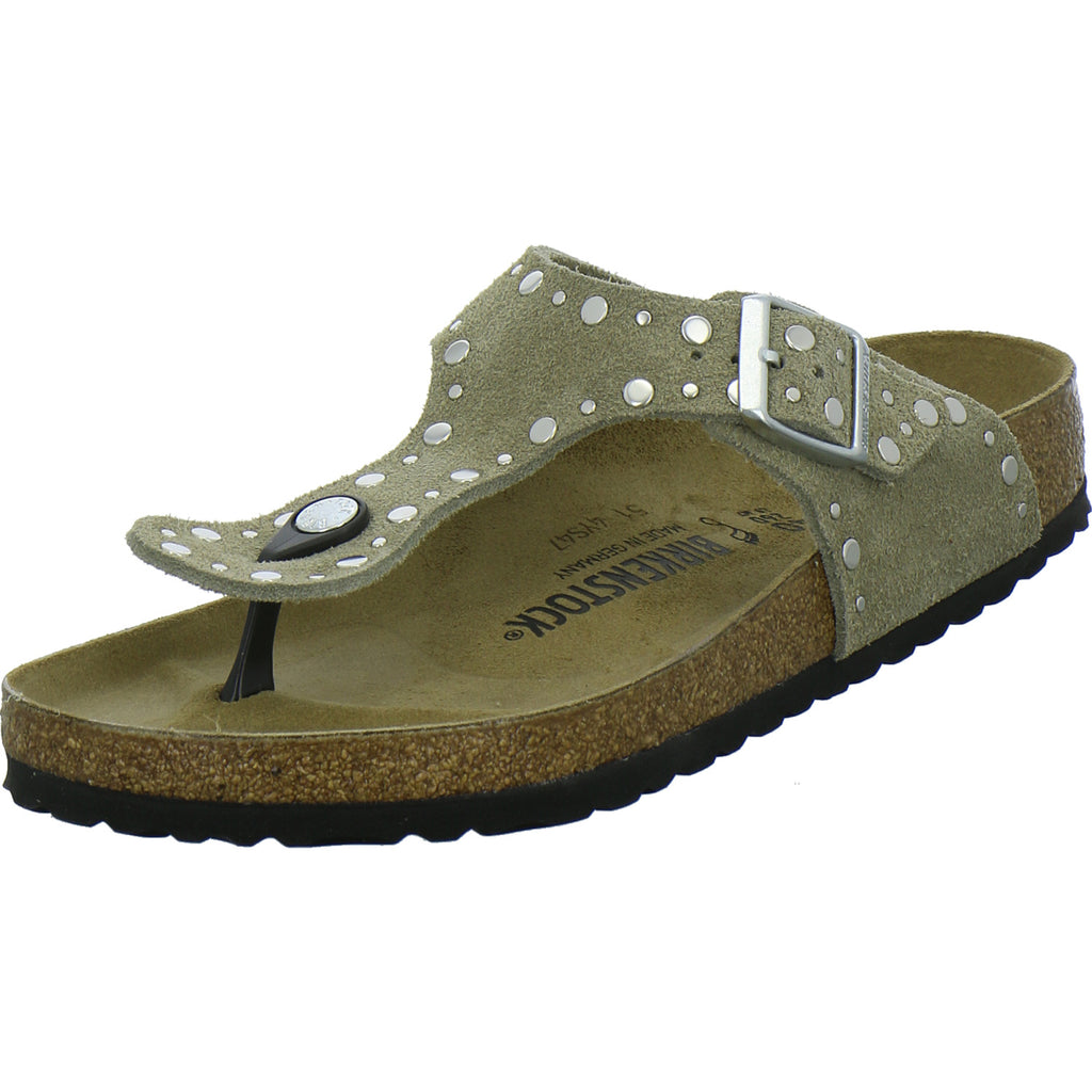 Birkenstock Gizeh Rivet Pantoletten taupe