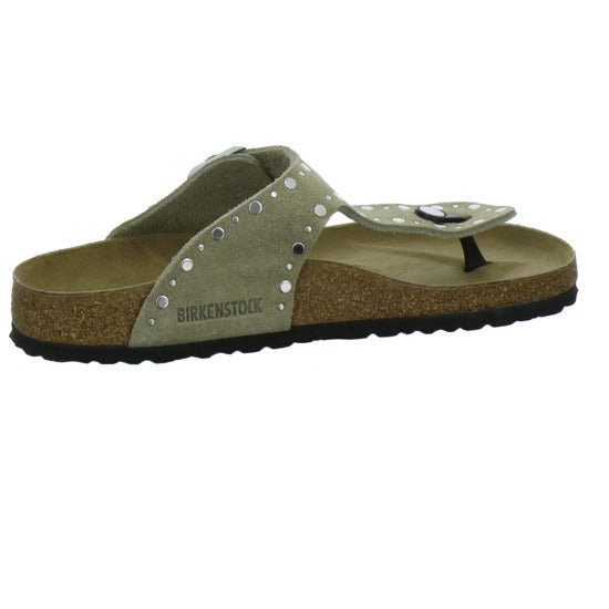 Birkenstock Gizeh Rivet Pantoletten taupe